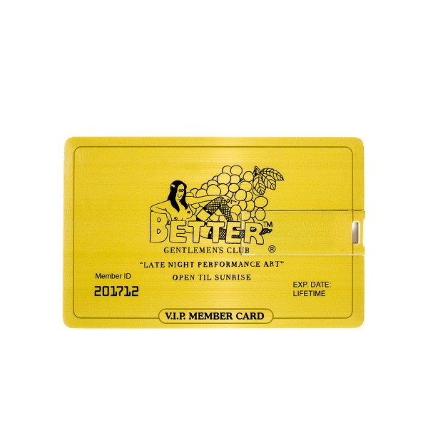Better Gentlemens Club Gold Member VIP USB Card
