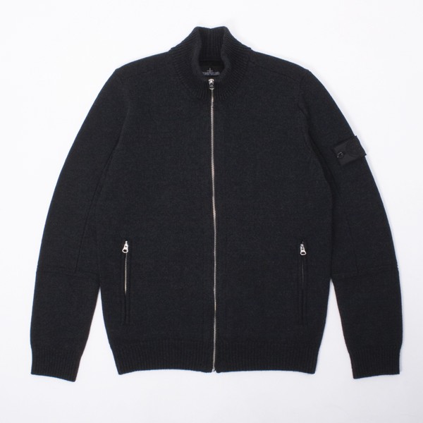 Stone Island Shadow Pure Wool Zip-Up Track Jacket