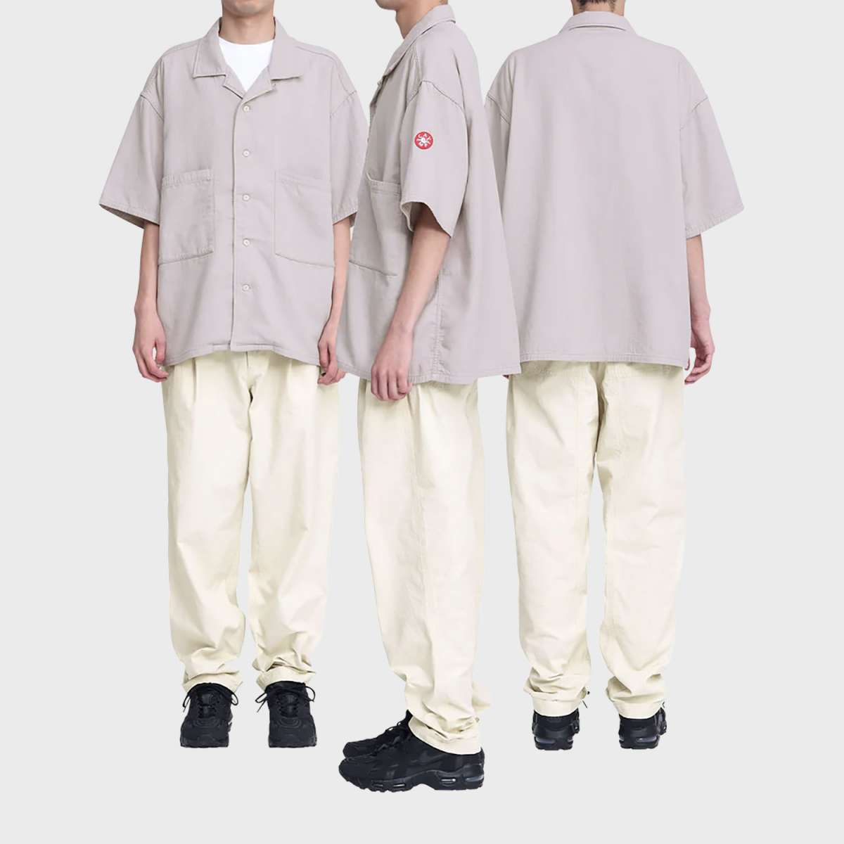 トップス CAVEMPT SOFT CW SHORT SLEEVE OPEN SHIRT CAV EMPT Soft Cw Short Sleeve Open Shirt Grey | HAVEN
