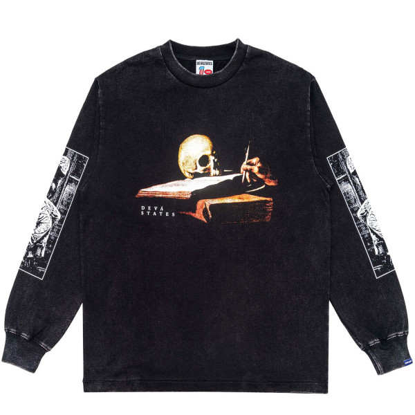 Deva States Epilog GFX Retro Longsleeve T-Shirt DSA1W B204F26 Black