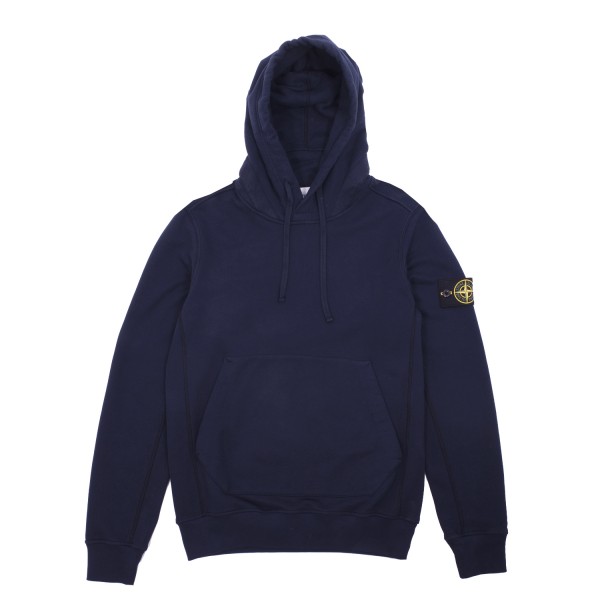 Stone Island Garment Dyed Hooded Sweatshirt