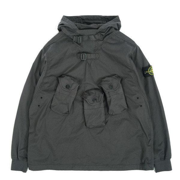 Stone Island Stretch Cotton Gabardine Hooded Overshirt