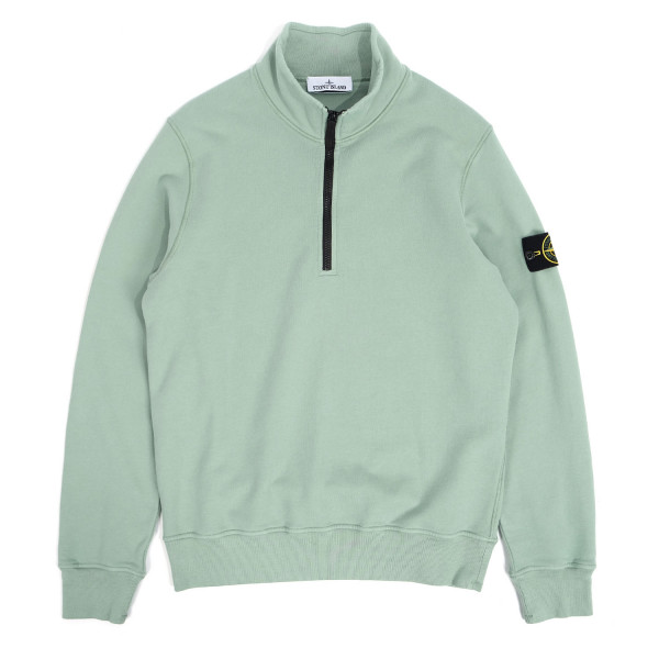 Stone Island Garment Dyed Half-Zip Sweatshirt