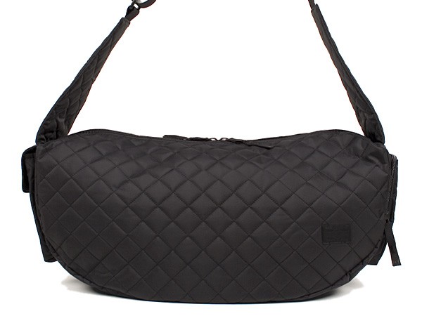 Head Porter Black Beauty Quilting Zip Shoulder Bag