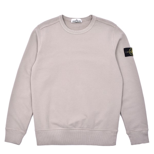 Stone Island Brushed Cotton Crewneck Sweatshirt