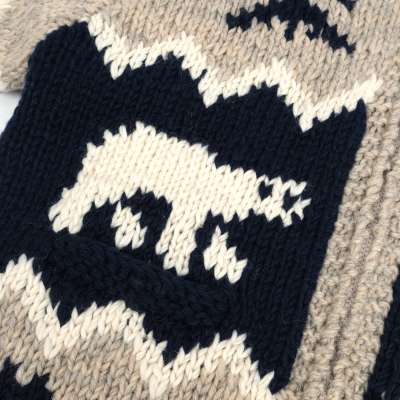 Human Made Polar Bear Cowichian Knit Cardigan | FIRMAMENT