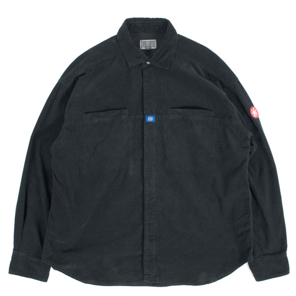 Cav Empt Overdye Cord Design Big Shirt CES28SH03 Charcoal