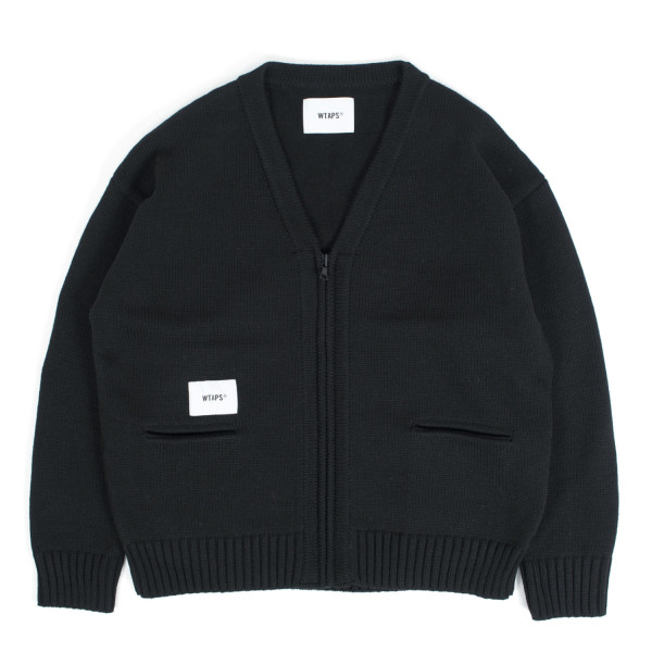 Wtaps Palmer AFA Knit Cardigan 252MADT-KNM04 Black