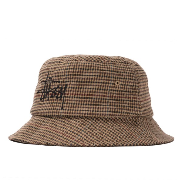Stussy check bucket hat Clearance