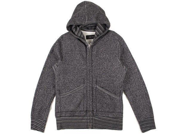 Wings and Horns Tiger Terry Zip Hooded Sweatshirt