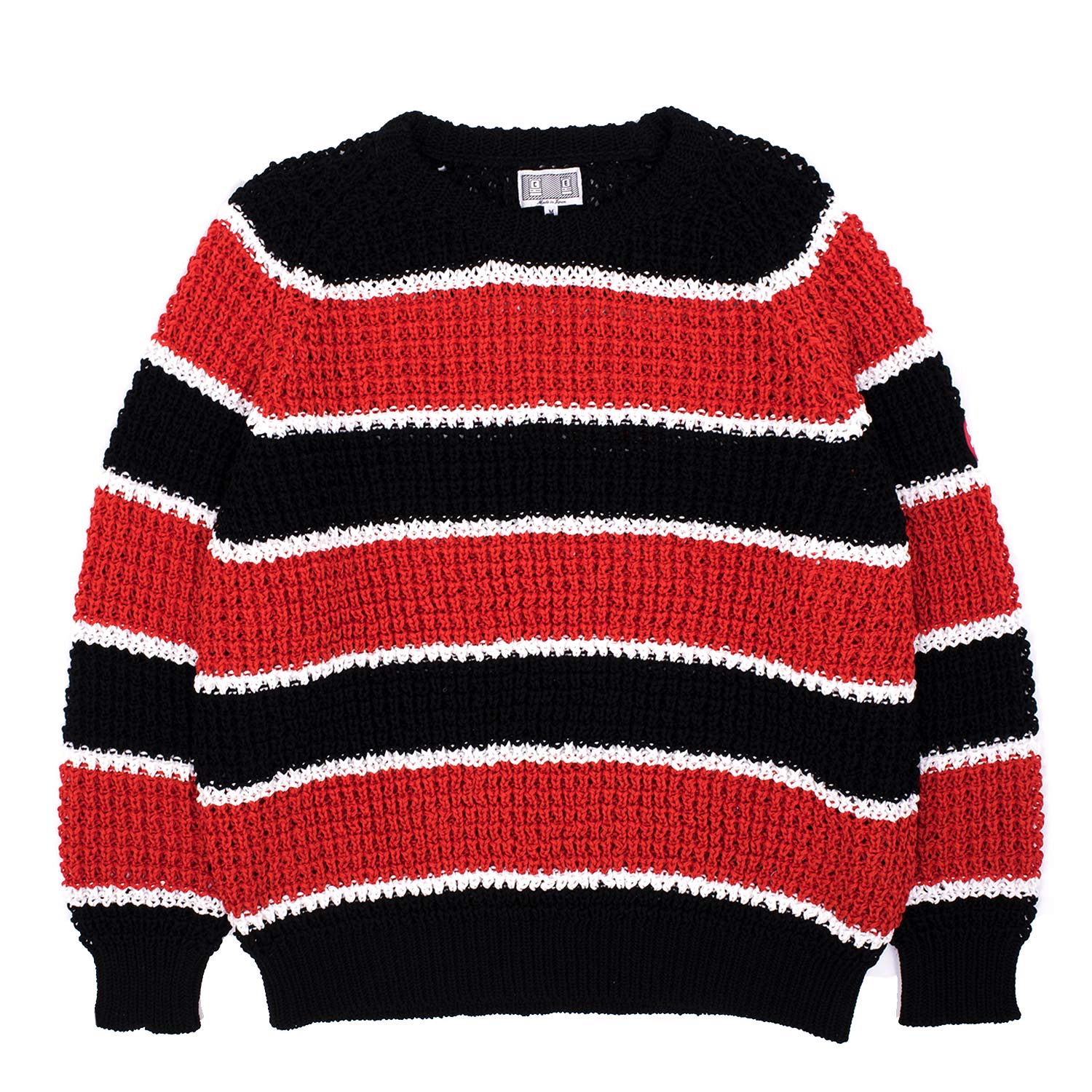 Cav Empt Stripe Loose Waffle Knit Sweater | FIRMAMENT - Berlin