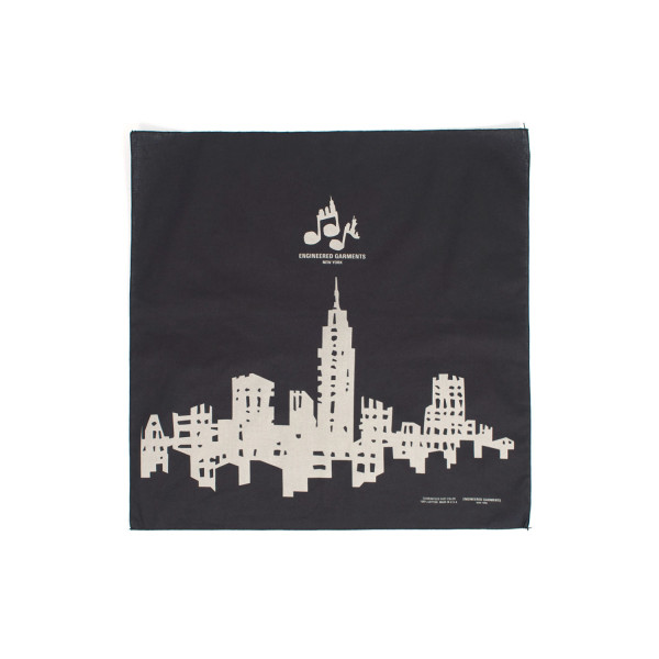 Engineered Garments City Printed Bandana RV352 Black