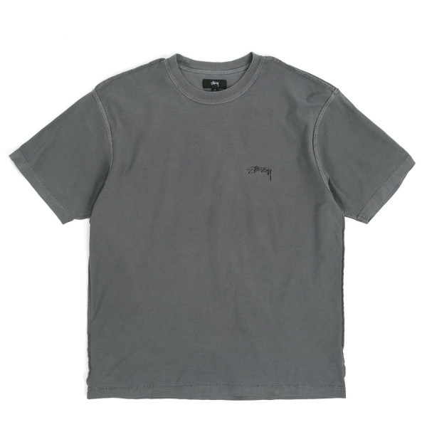 Stussy Pigment Dyed Inside Out Crew T-Shirt Washed Black