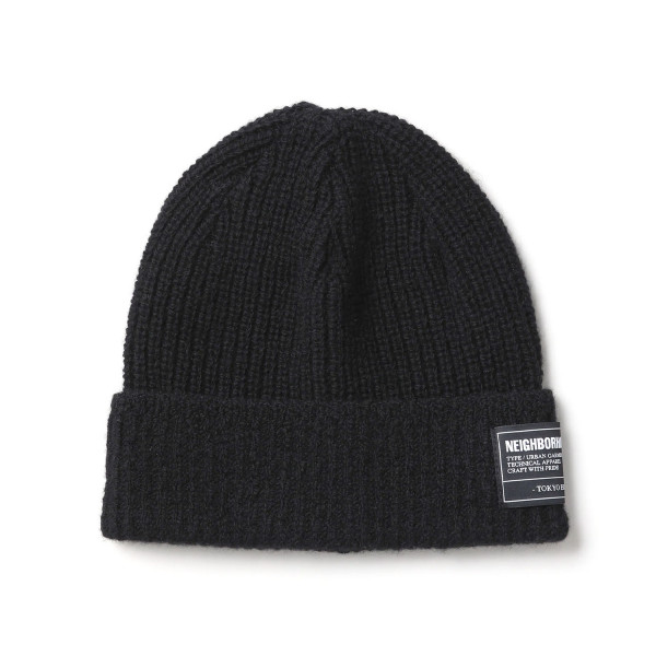 Neighborhood JP Merino Beanie 252FUNH-HT01 Black