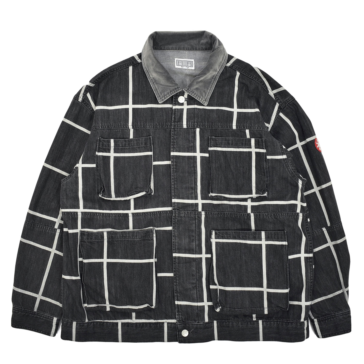 black denim jacket with pockets