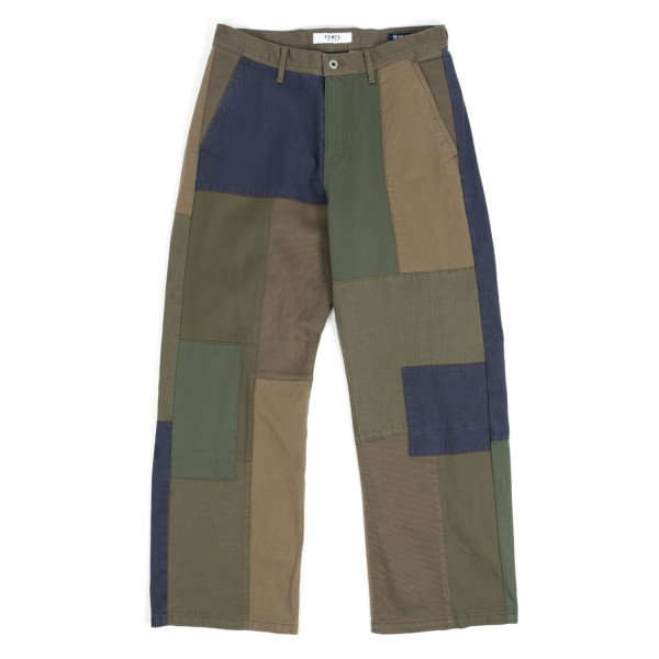 FDMTL Patchwork Wide Rinse Pants FA25PN32B Khaki