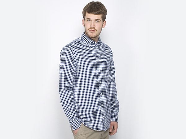 Gitman Vintage Linen Chambray Check Shirt