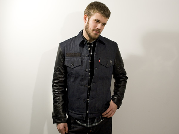 levis denim jacket leather sleeves