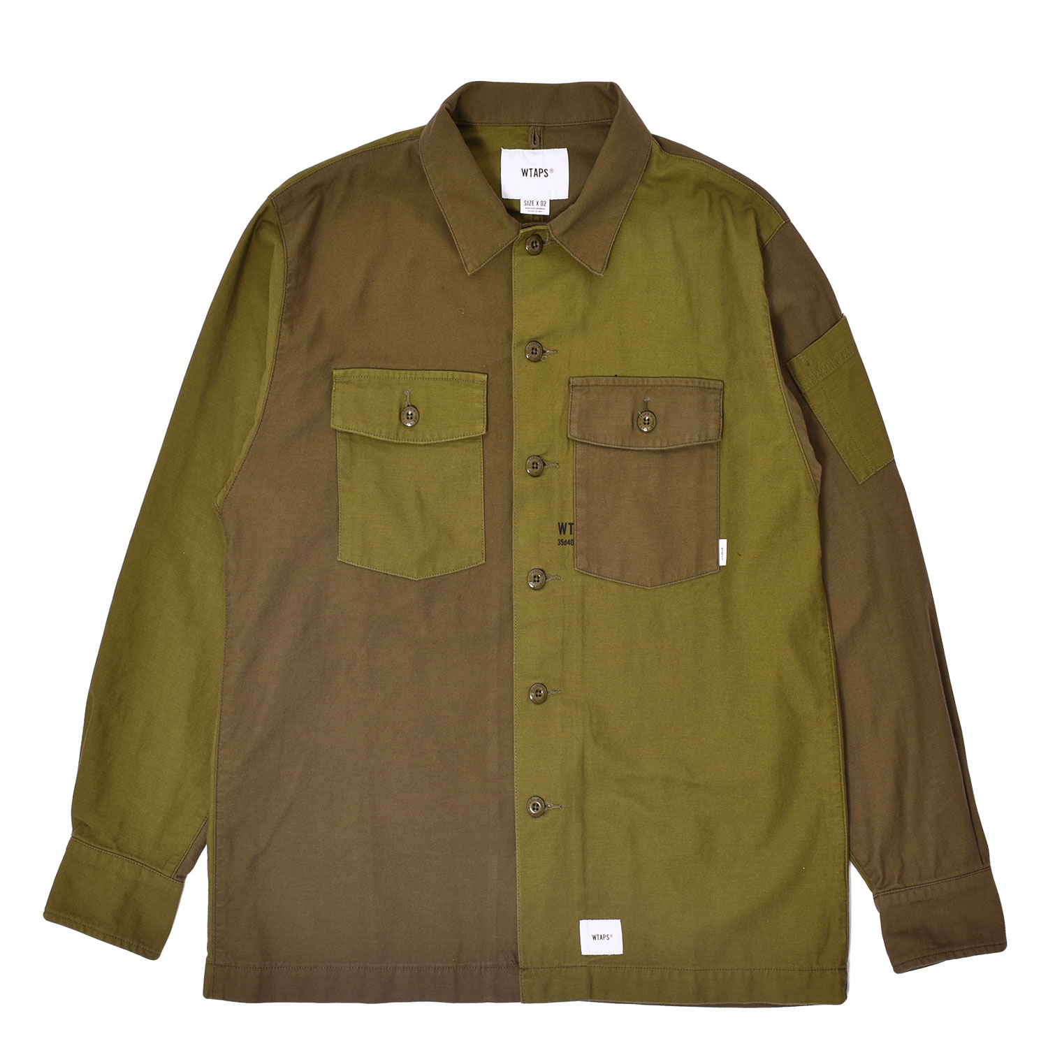 WTAPS 19ss BUDS LS 01 SHIRT.COTTON.SERGE