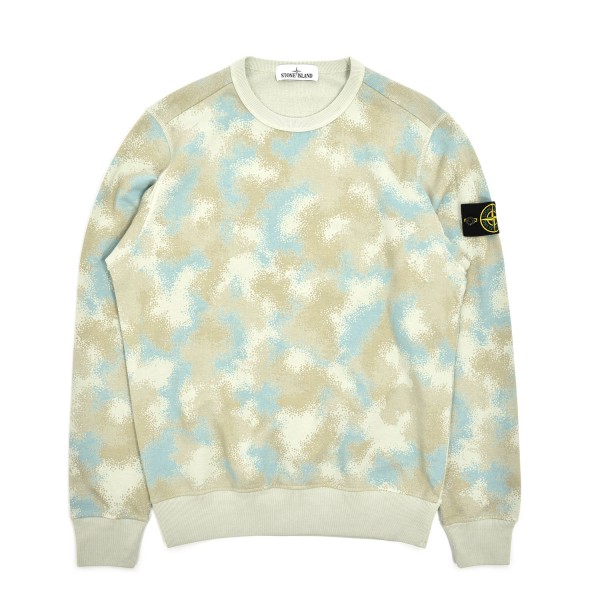 Stone Island Camo Devore Crewneck Sweatshirt