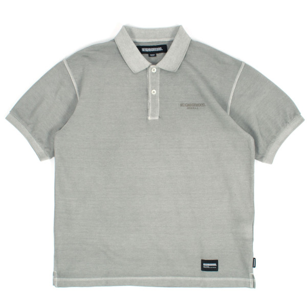 Neighborhood Pigment Dyed Polo Shirt 251FPNH-CSM14 Grey