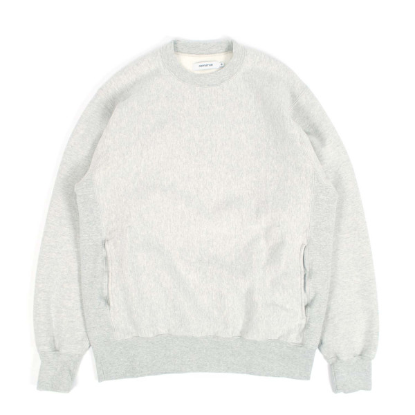 Nonnative Coach Pullover Cotton Crew Sweater NN-C4908 Heather Grey
