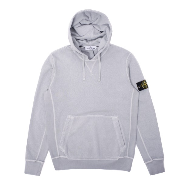 Stone Island Garment Dyed Hooded Sweatshirt