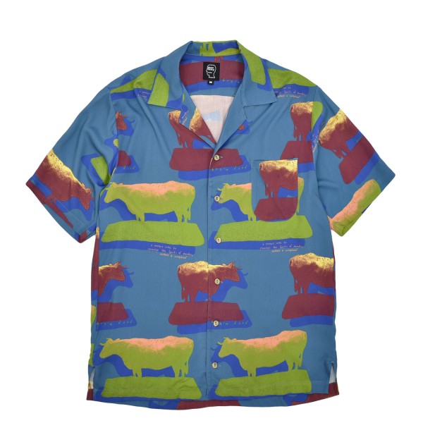 Brain Dead Cow Print Button Down Shirt