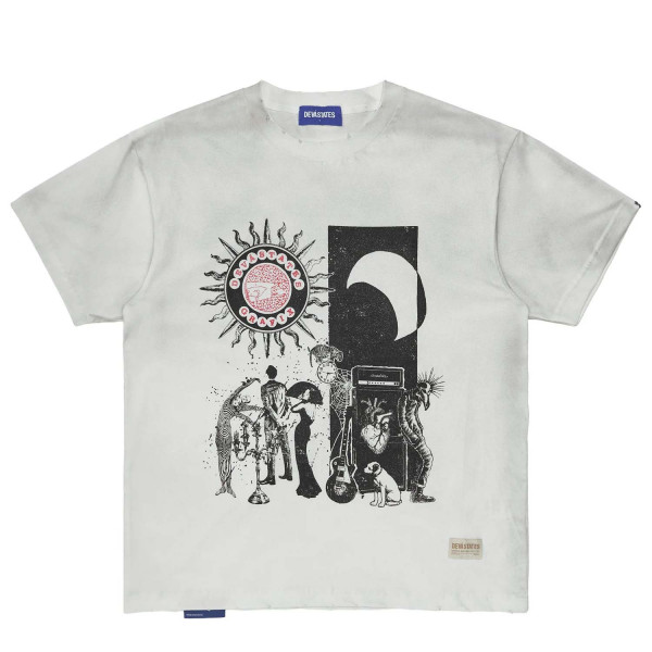 Deva States Inverse Distressed T-Shirt DSA2W 202F26 White