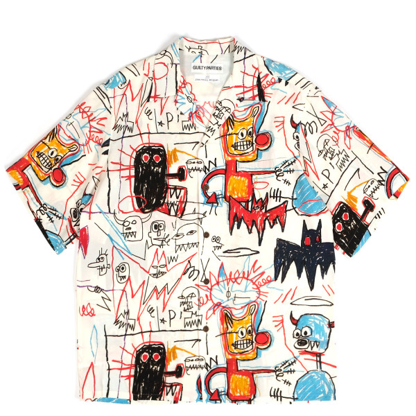 Wacko Maria Jean-Michel Basquiat Hawaiian Type-4 Shirt BASQUIAT-WM-HI15