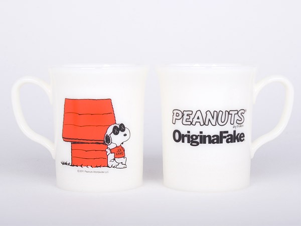 Original Fake Snoopy Joe Kaws Mug Set