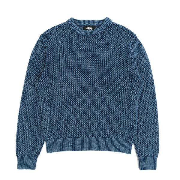 Stussy Pigment Dyed Loose Gauge Sweater Navy