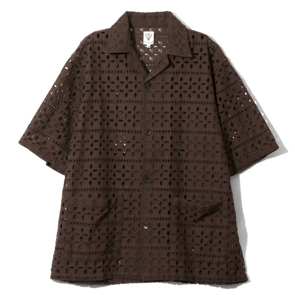 South2 West8 Cabana Shirt SX701 Brown