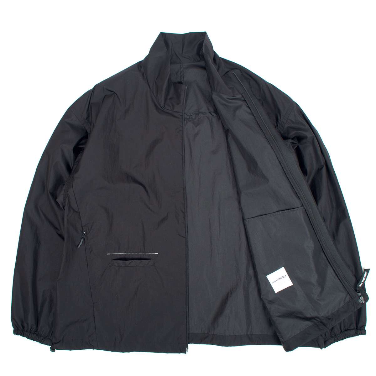 and wander – Oversized Rip Jacket Black – Tenue de Nîmes