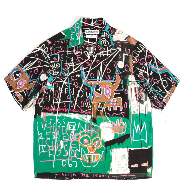 34926 Wacko Maria Jean-Michel Basquiat Hawaiian Type-5 Shirt BASQUIAT-WM-HI16