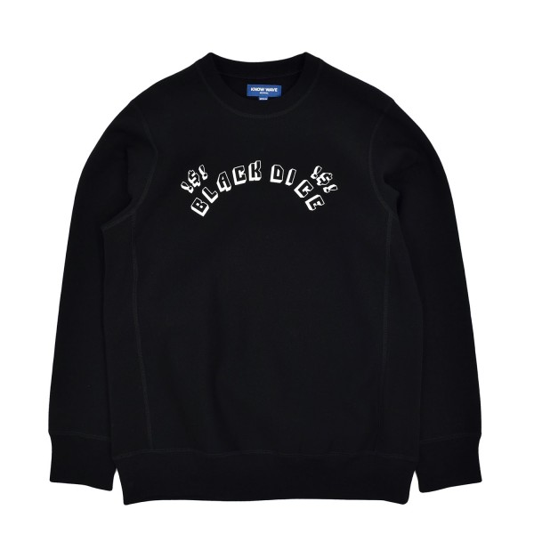 Know Wave Black Dice Crewneck Sweatshirt