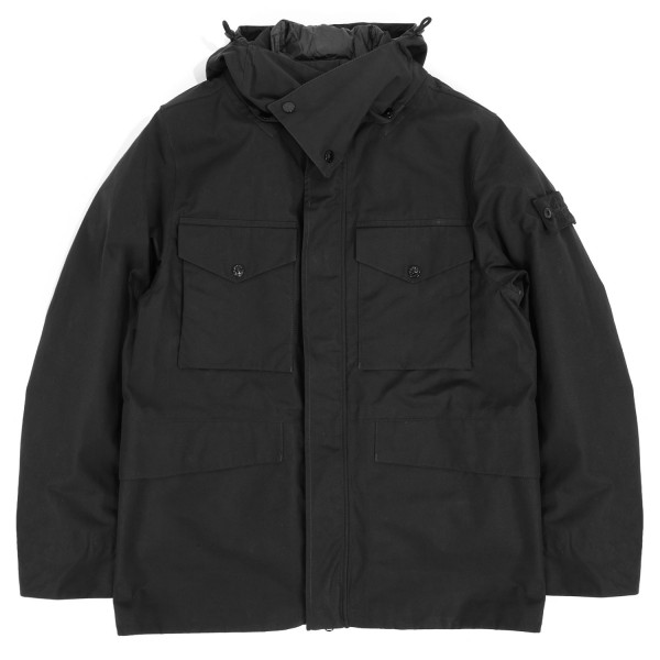 Stone Island Ghost Piece O-Ventile Hooded Down Jacket