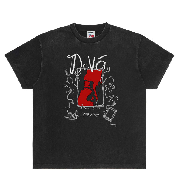 Deva States Hope GFX Retro T-Shirt DSA2WB206F26 Black