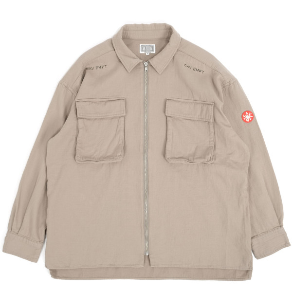 Cav Empt CW Zip Shirt Jacket Grey