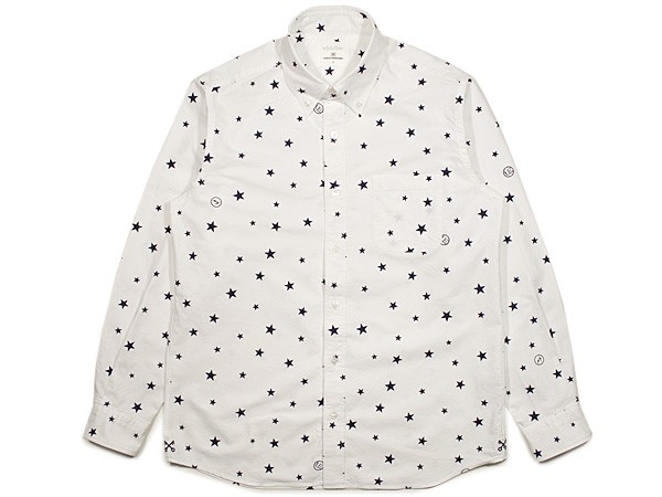 Uniform Experiment Star Print Button Down Shirt