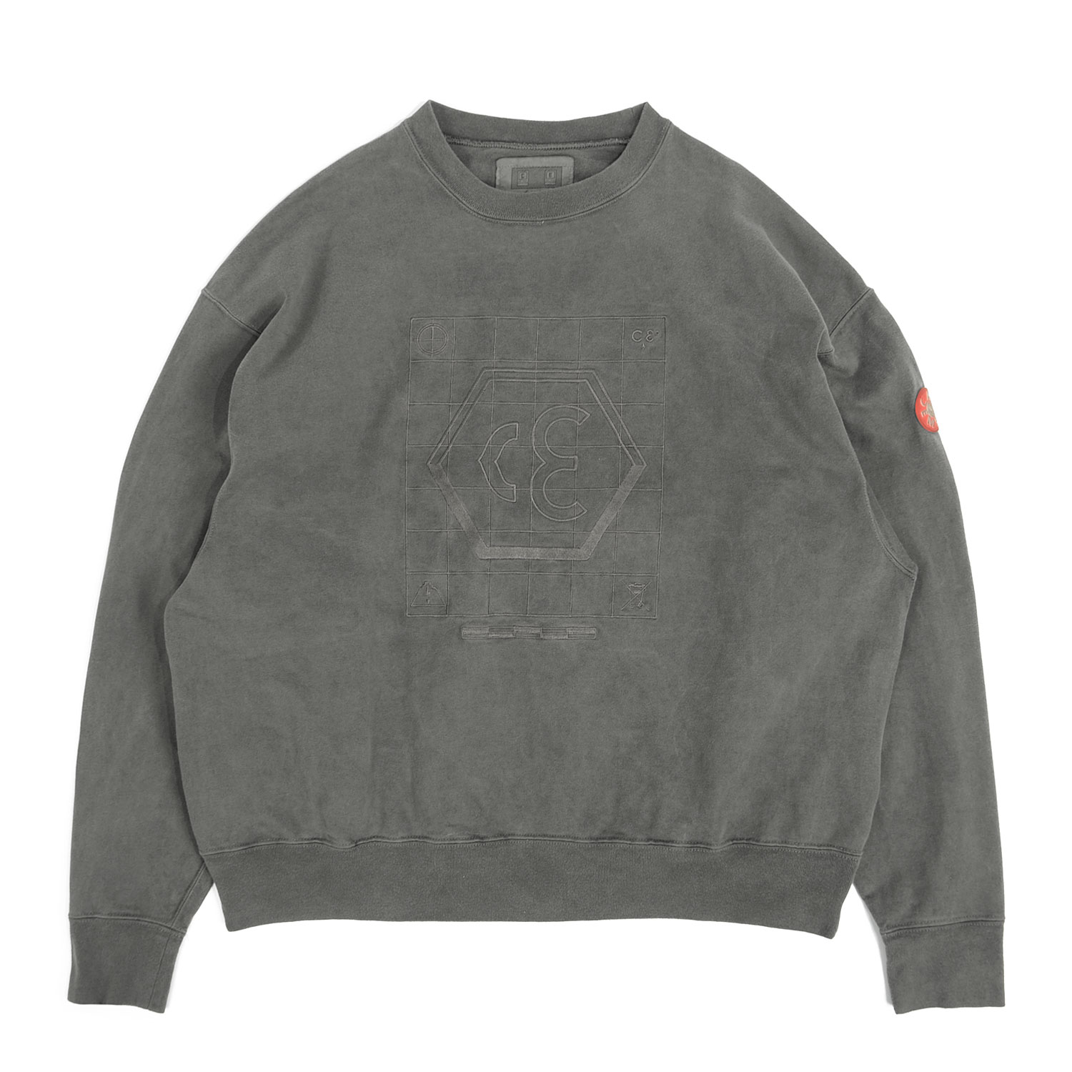 Cav Empt Overdye Grid Ce Light Crew Neck Sweatshirt