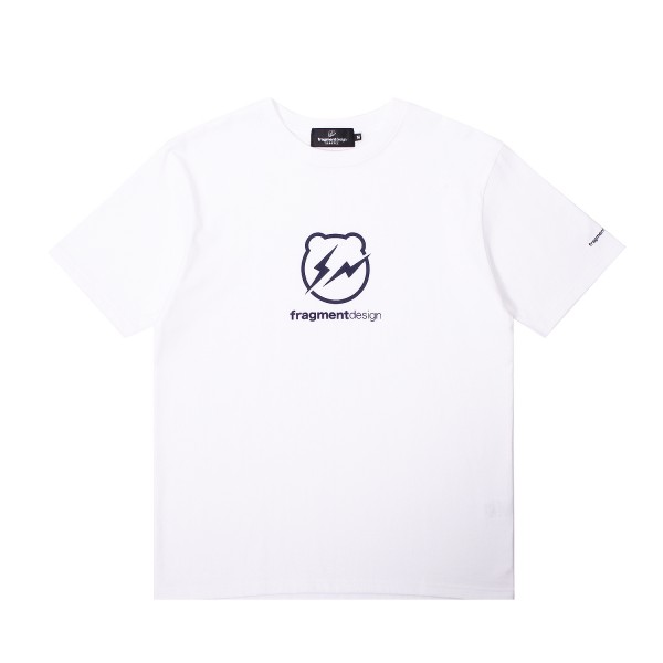 MEDICOM TOY: BE@RBRICK x Fragment Design - BE@RBRICK x Fragment Design Logo  Tee (White)