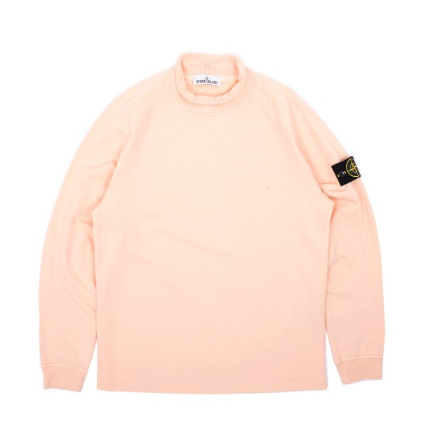 Stone Island Brushed Cotton Roll Neck Sweatshirt