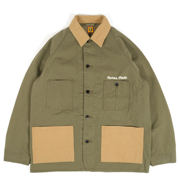 Human Made Herringbone Coverall Jacket HM25JK017