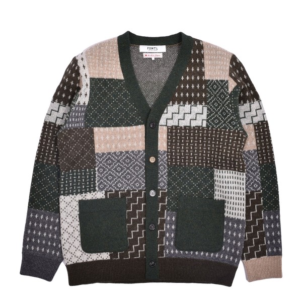 FDMTL Patchwork Wool Cardigan