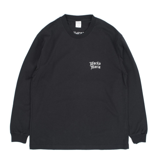 Wacko Maria Washed Heavy Weight Crewneck Type-4 Longsleeve T-Shirt 26SS-WMT-LT06 Black