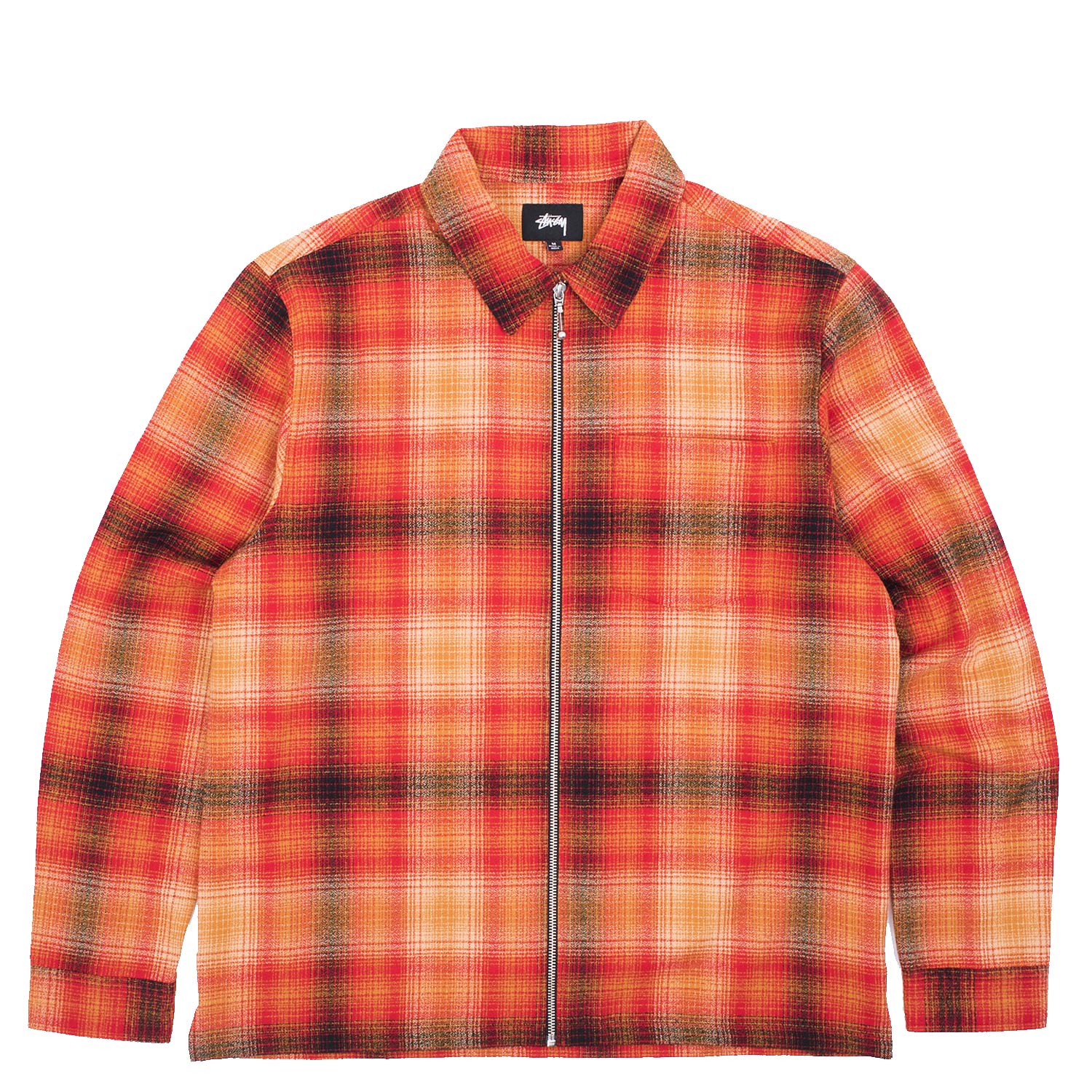 Stussy Zip Up Crepe Plaid Longsleeve Shirt FIRMAMENT Berlin