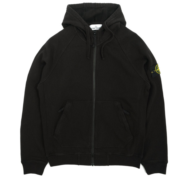 Stone Island Zip Hooded Sweatshirt