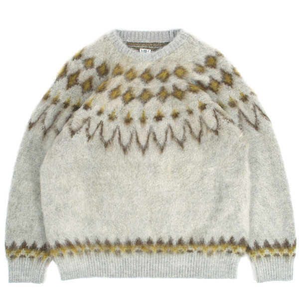 South2 West8 Nordic Skull Knit Sweater RW663 Grey