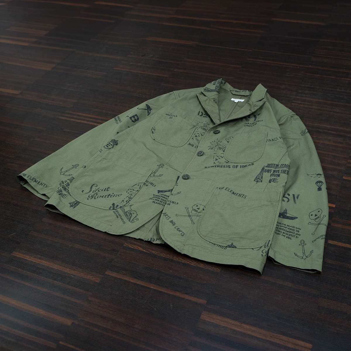 Engineered Garments Graffiti Print Bedford Jacket Engineered Garments Graffiti Print Bedford Jacket